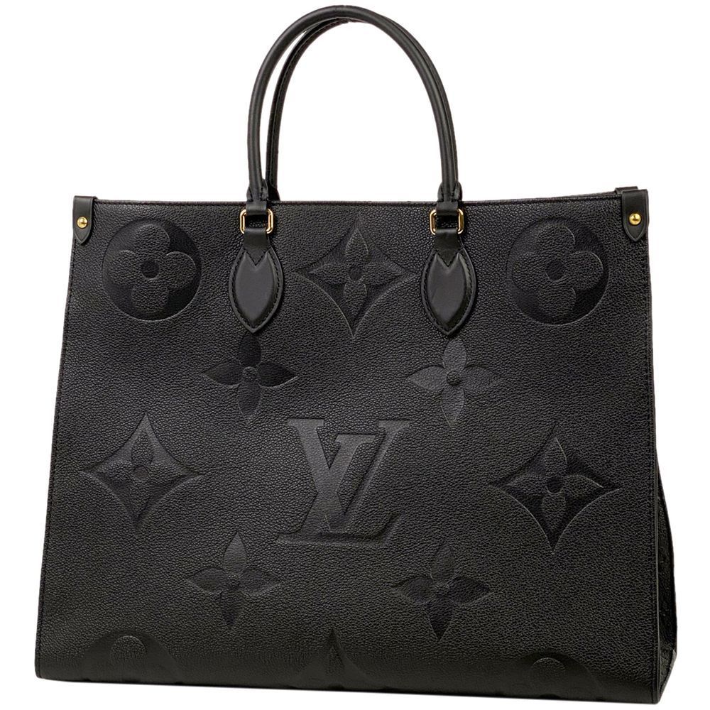 On The Go GM 2WAY  Tote Bag Monogram Implant Noir Black